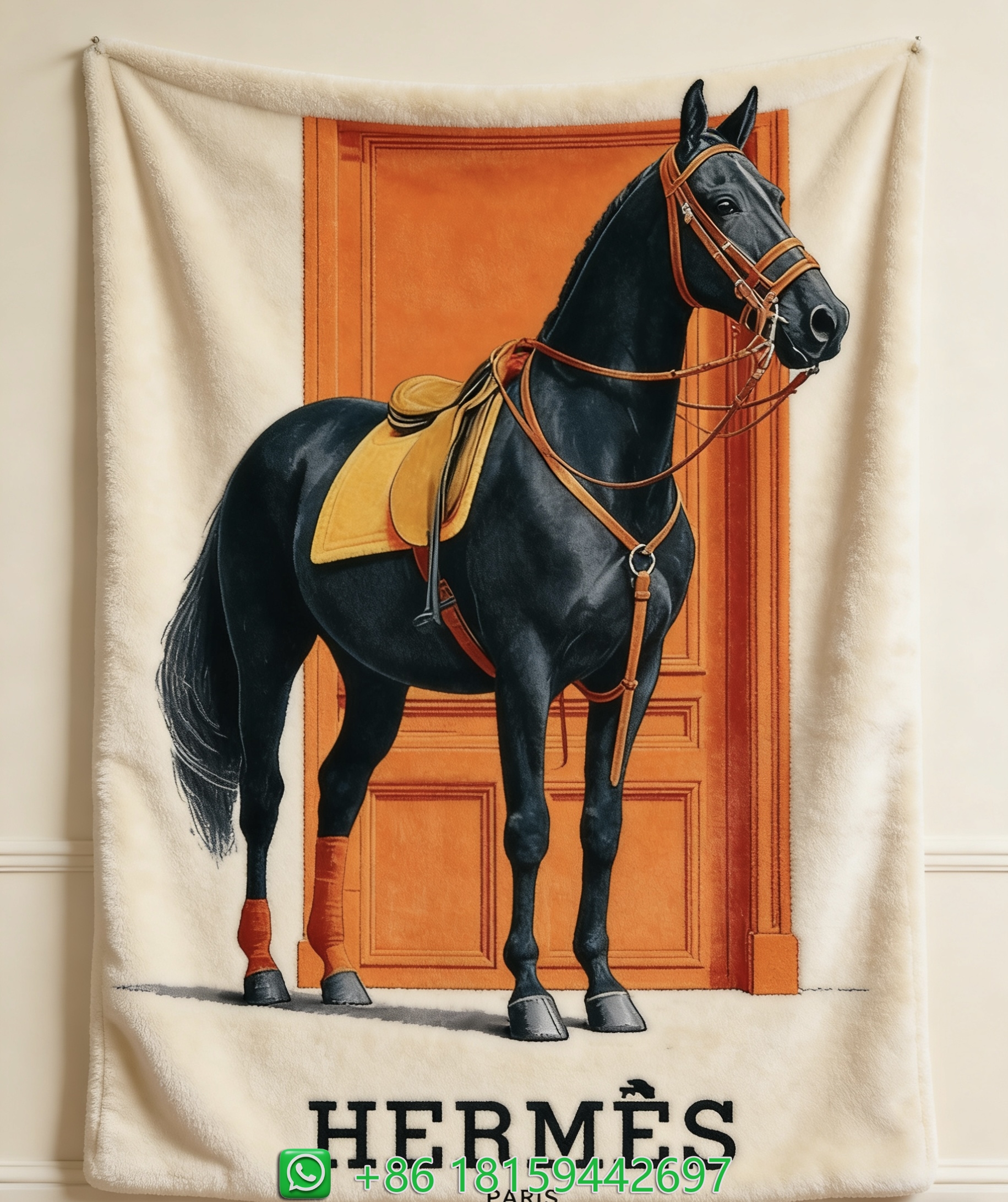Hermes Throw Blankets